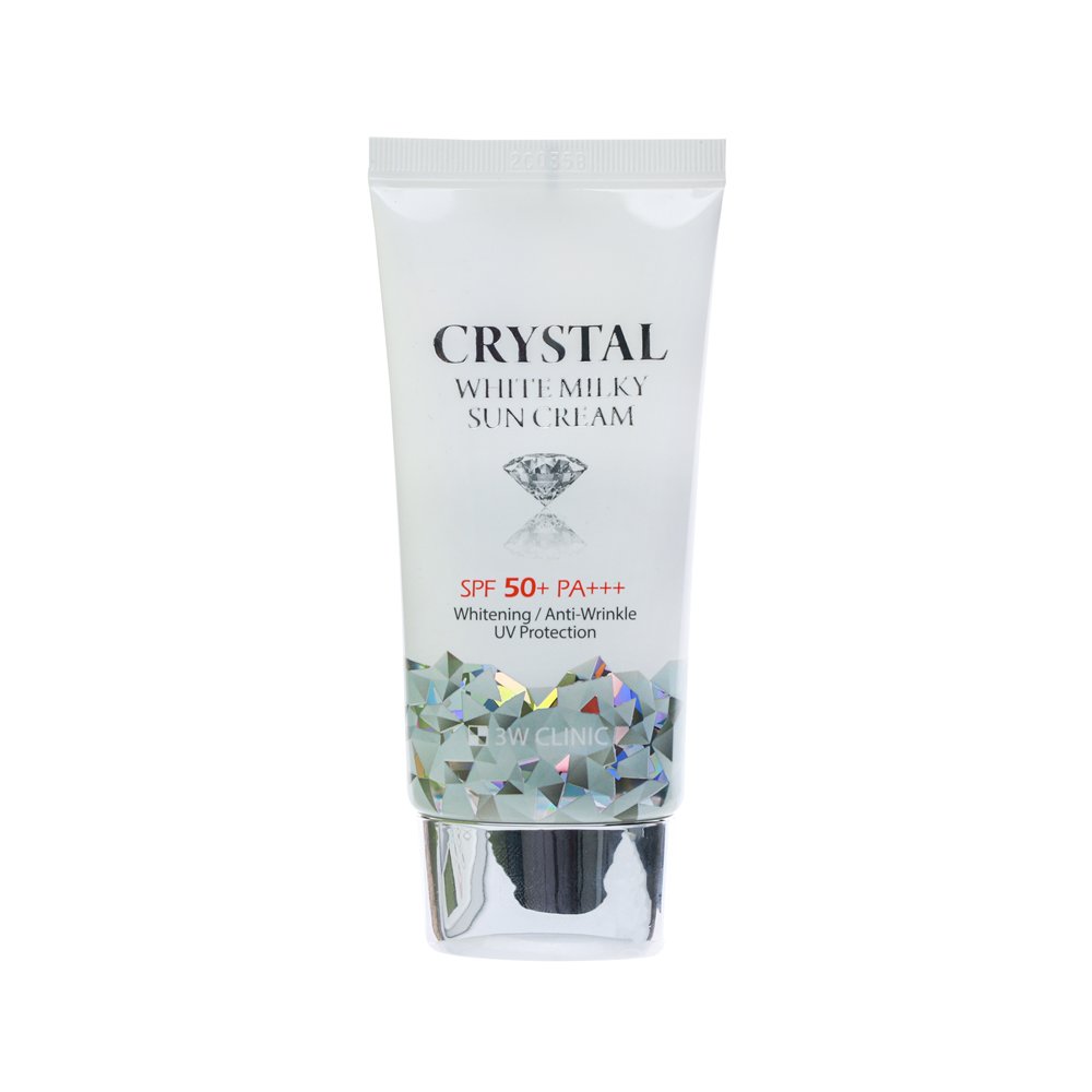 3W Clinic Crystal White Milky Sun Cream SPF 50+ PA+++ (Korea) - 50ml - Image 2