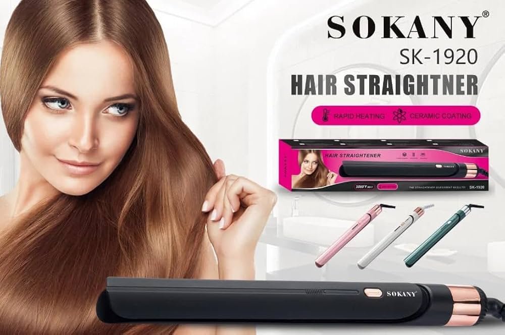 Sokany SK-1920 hair straightner fast Heating