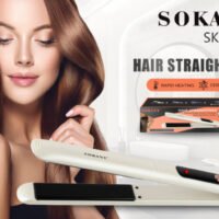 Sokany SK-1924 hair straightner Smart Heating Memory System