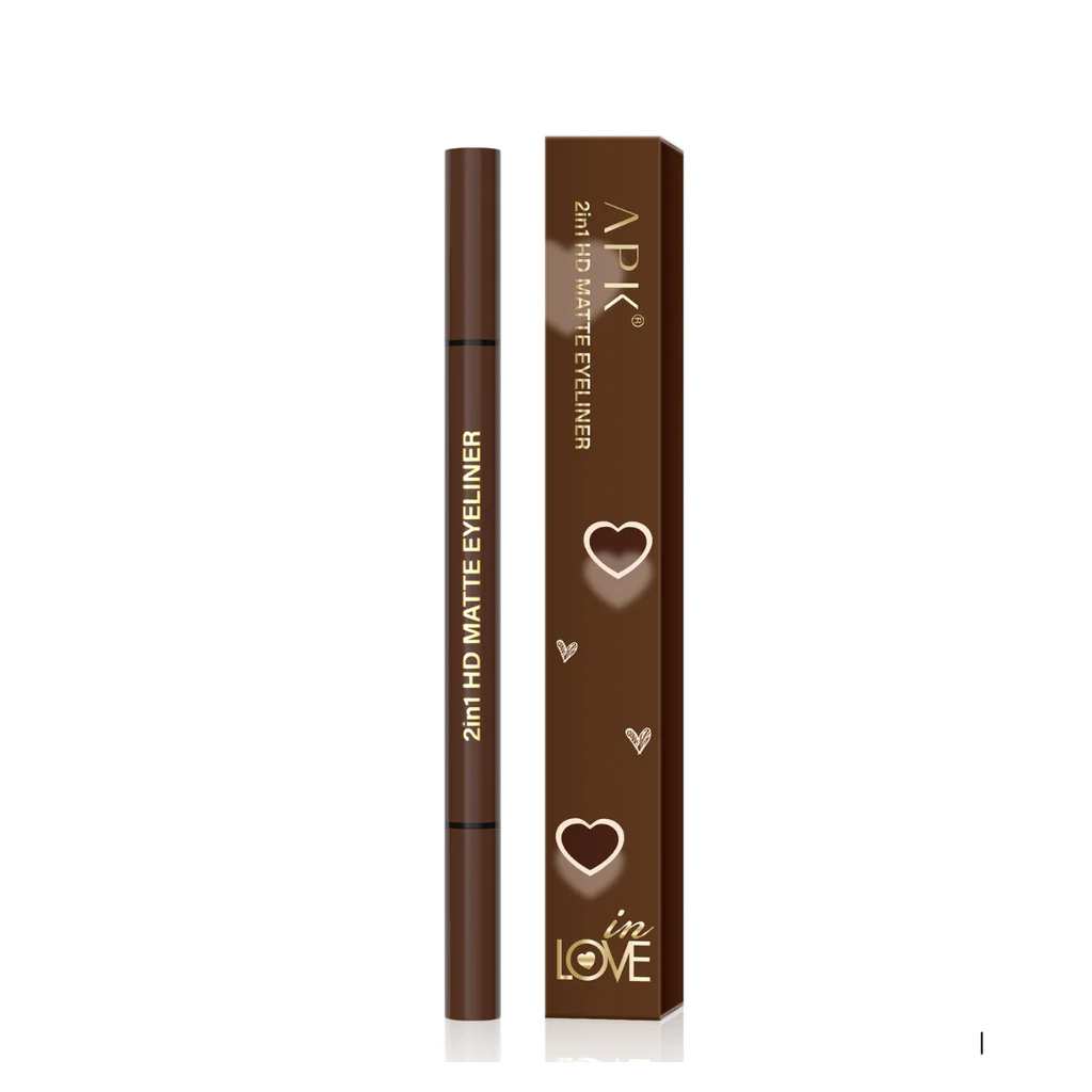 APK 2in1 HD Matte Eyeliner Black Waterproof