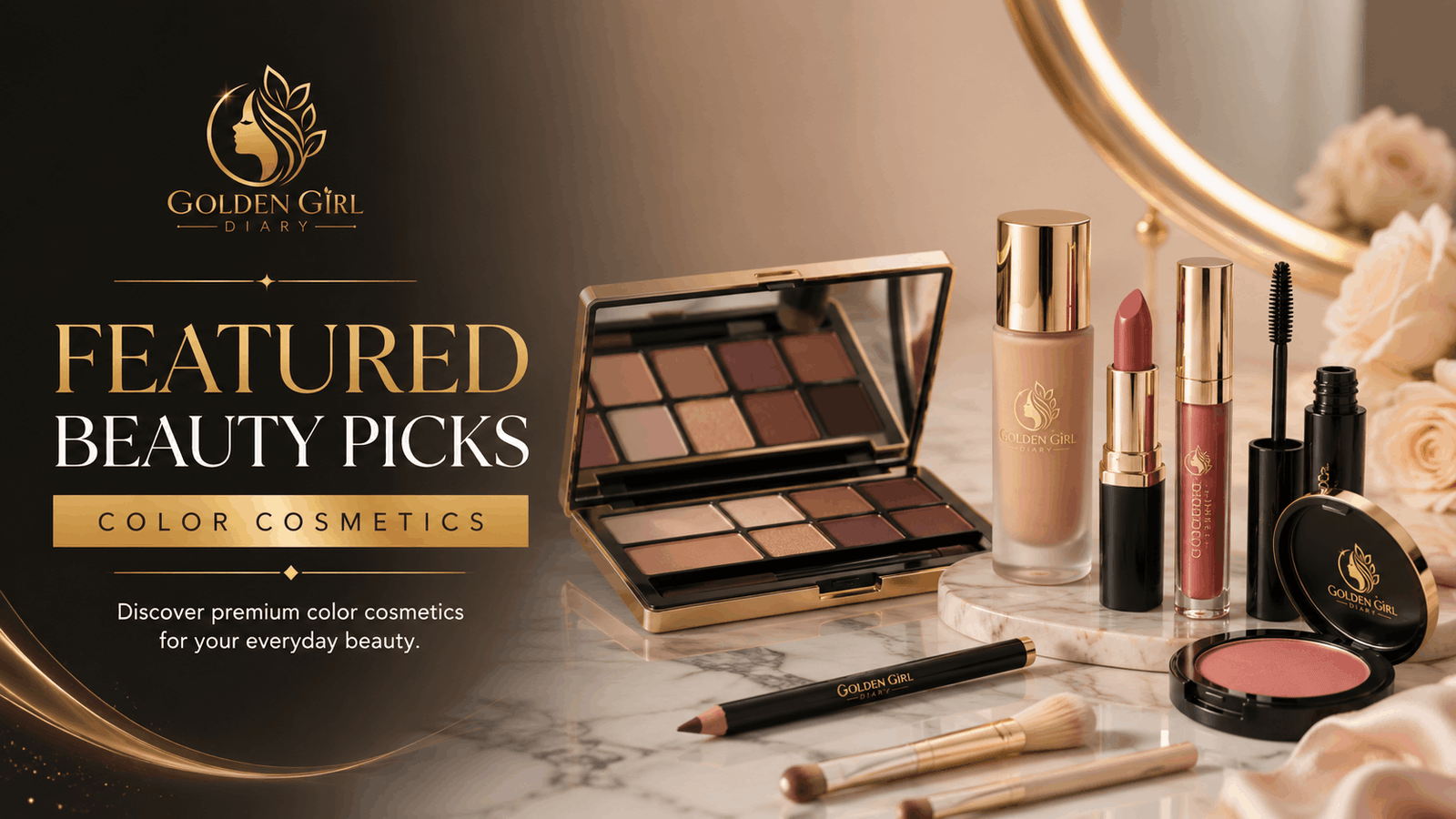 Golden Girl Diary featured beauty products