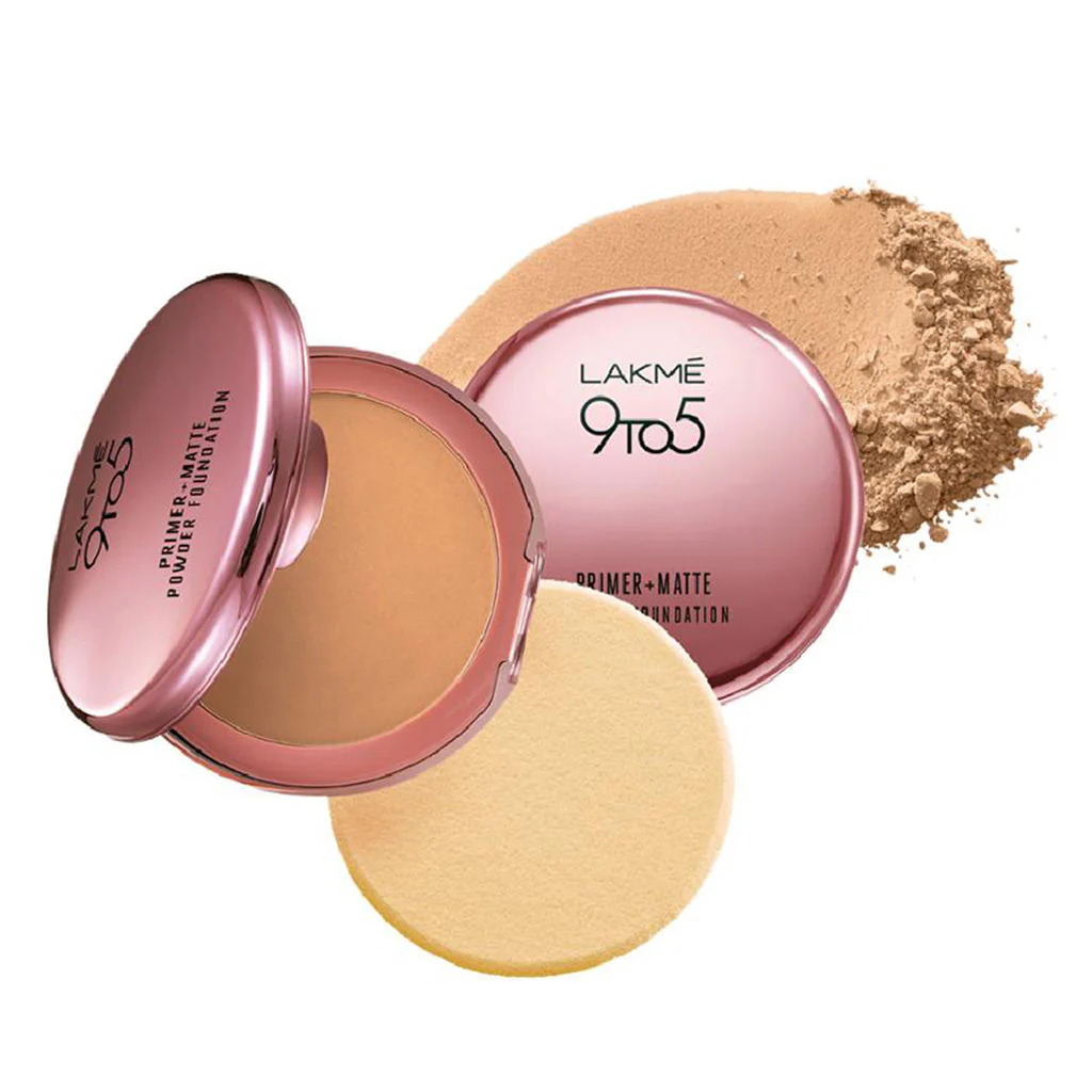 Lakme 9 To 5 Primer + Matte Powder Foundation Compact - Image 3