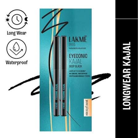 Lakme 9to5 Eyeconic Kajal Twin Pack - Deep Black - Image 2
