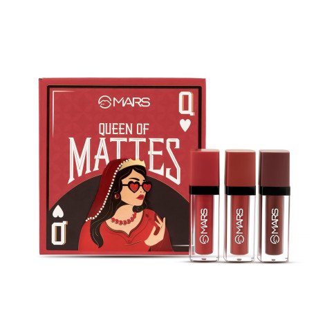 Mars Cosmetics Queen of Mattes Liquid Lipsticks Box Set