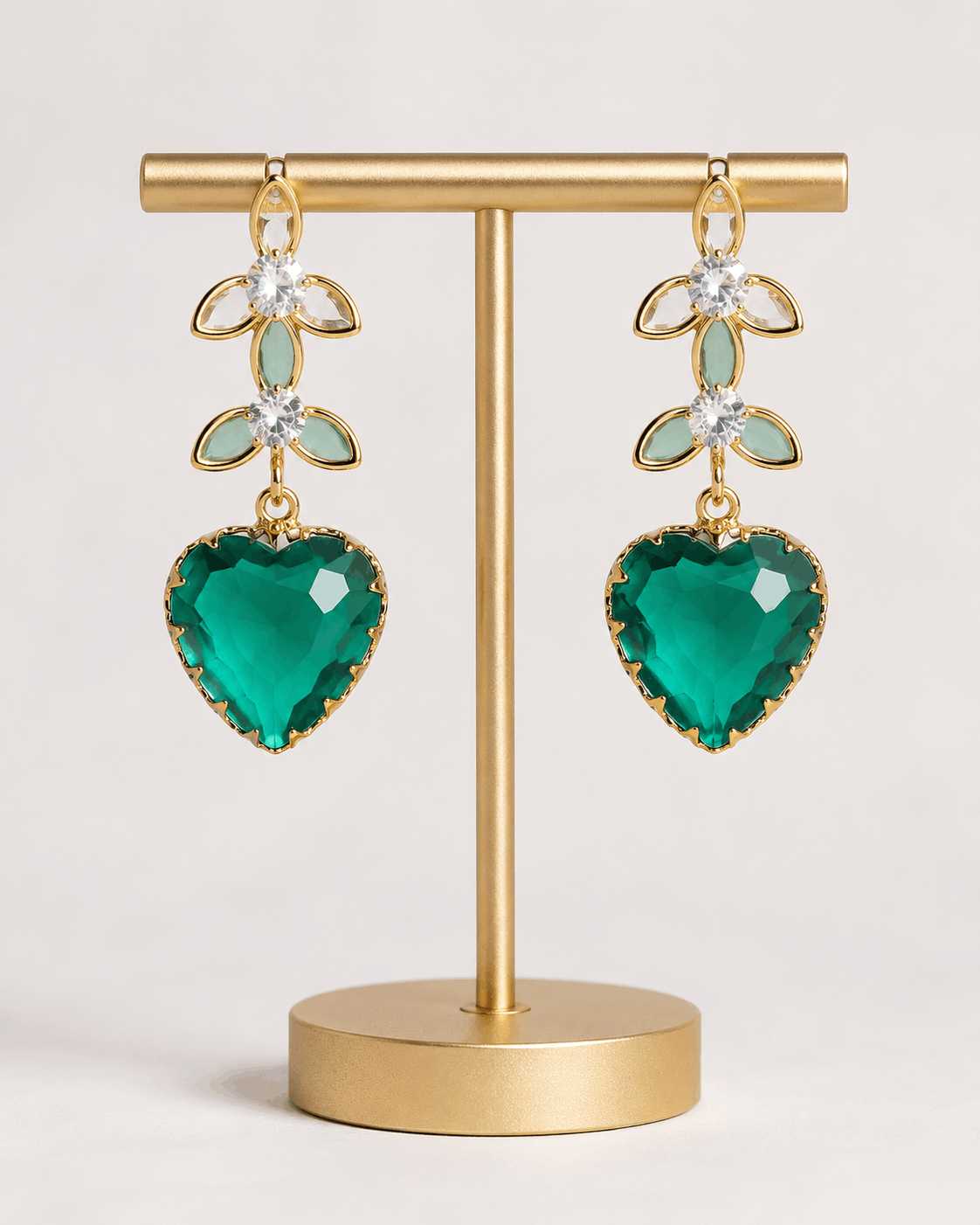 Crystal Cascade Tassel Earrings