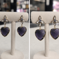 Crystal Star Cascade Long Earrings
