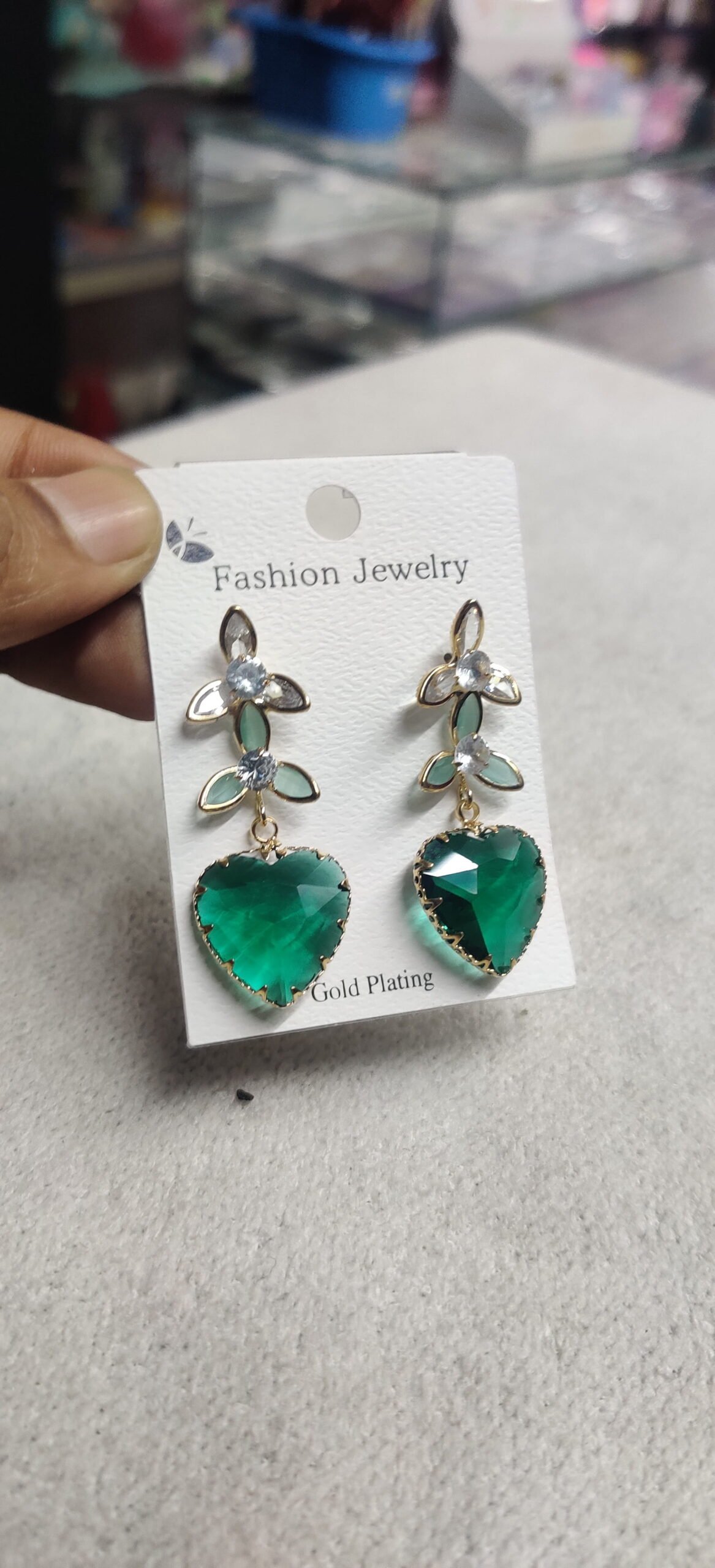 Crystal Cascade Tassel Earrings - Image 4