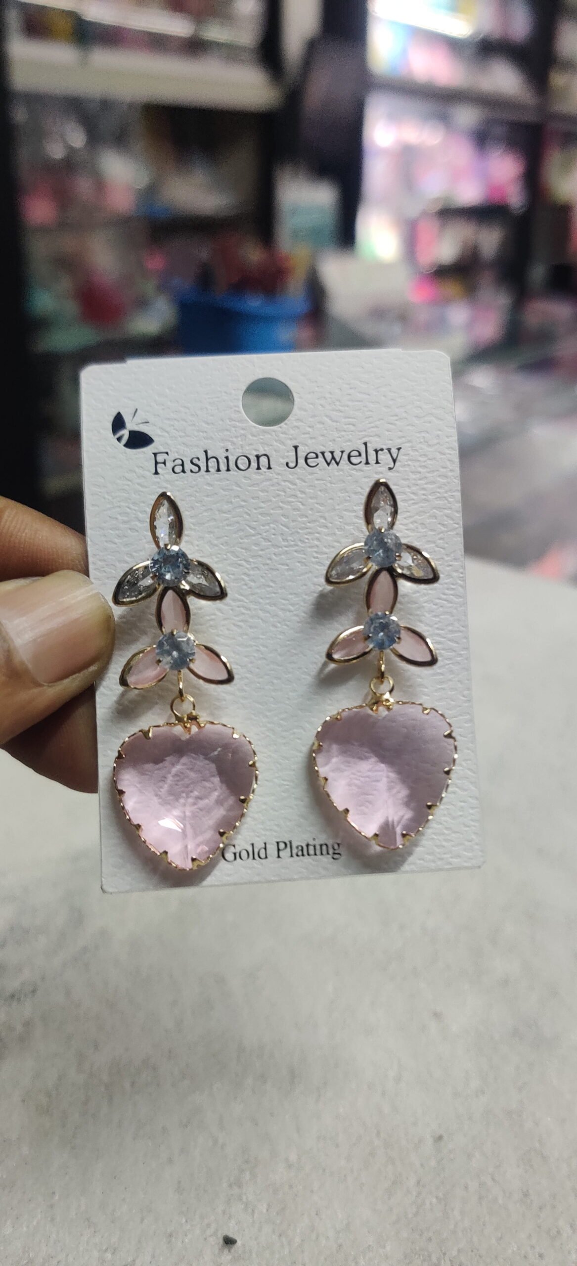 Crystal Cascade Tassel Earrings - Image 5