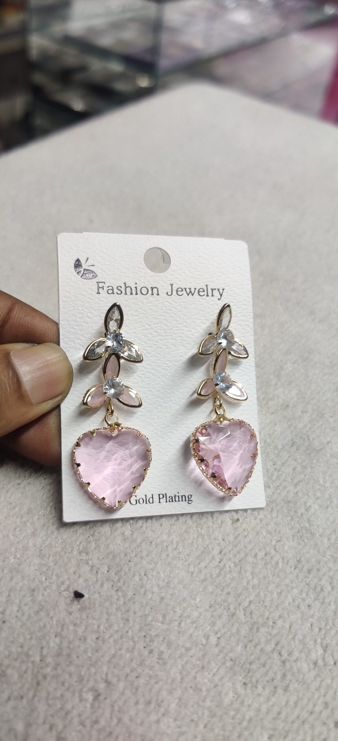Crystal Cascade Tassel Earrings - Image 6